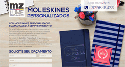 Desktop Screenshot of moleskinespersonalizados.com